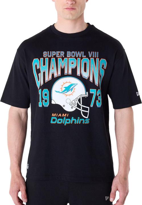 New Era NFL Shirt - HELMET Miami Dolphins schwarz - XXL (XXL)