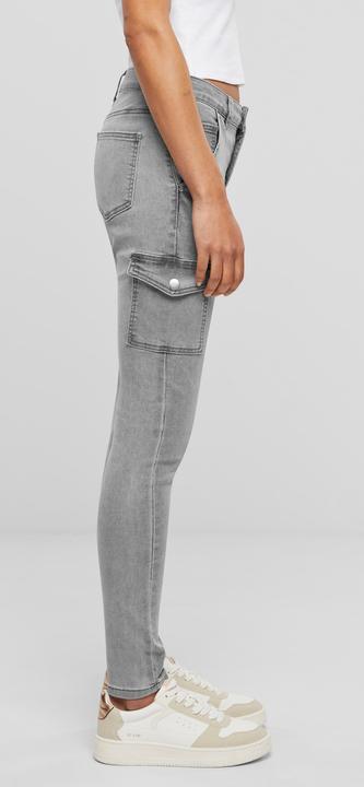 Produktbild Cloud 5ive Cloud5ive Damen High Waist Cargo Jeans Hose mit washed look (M)