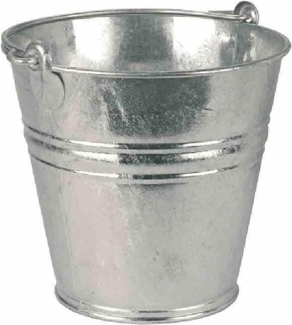 Kerbl Wassereimer aus verzinktem Stahl, 9 Liter