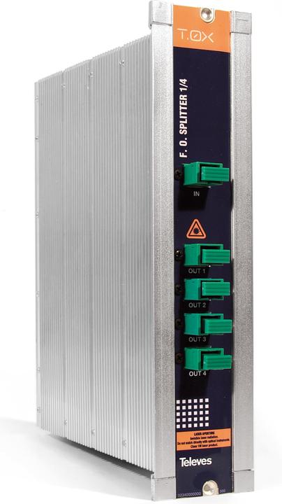 Televes T-0X - distributore ottico 4 volte UOV4 (Morsettiere)