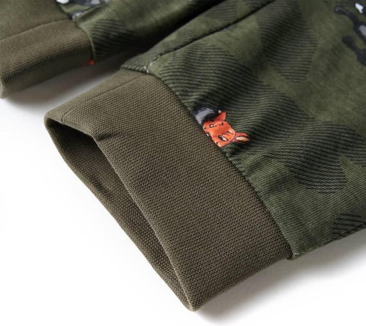 Image du produit VidaXL Pyjama enfant manches longues Kaki 92,Matière : 100 (92)