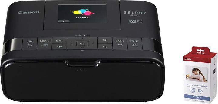 Produktbild Canon Selphy CP1200 Printing Kit (54 Prints) (Thermodirekt, Farbe)