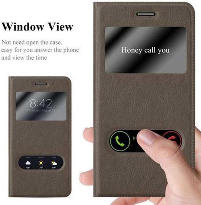 Produktbild Cadorabo Book mit View Doppelfenster Cover (LG G4, Motorola Moto G4 Plus)