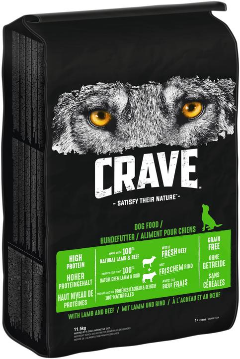 Produktbild Crave Lamm+Rind Adult (Adult, 11500 g)