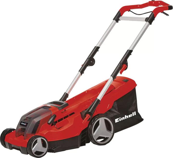 Produktbild Einhell Akku-Rasenm?her-Set GE-CM 36/37 Li, 36Volt (2x18V) (rot/schwarz, 2x Li-Ionen Plus Akku 4,0Ah) (Akkubetrieb)