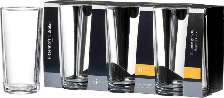 Actual product image Ritzenhoff & Breker Longdrink glass Vio 6ST 260ml (0.26 l, 6 x)