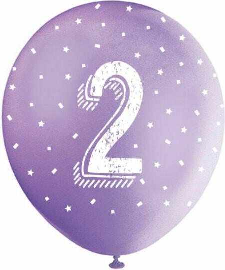 Immagine prodotto Unique Palloncini 2 anni assortiti 30cm (5pz) (5 x)