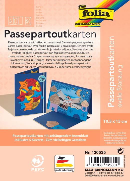 Produktbild Folia Passepartouts 220g/m², oval (5 Stk.)