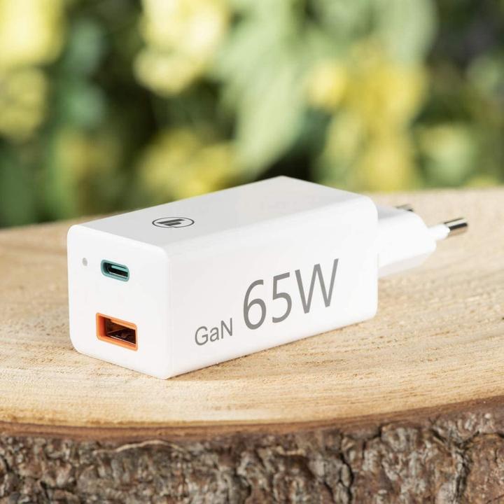 Actual product image Hama GaN Charger + USB cable (65 W)