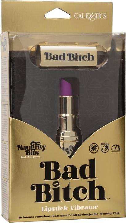 Actual product image CalExotics Naughty Bits® Bad Bitch® Lipstick Vibrator