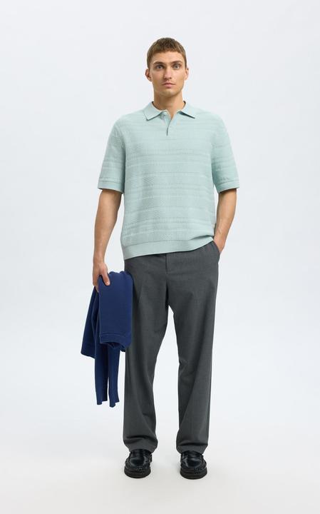 Produktbild Selected Homme Textured Polohemd aus Strick (L)
