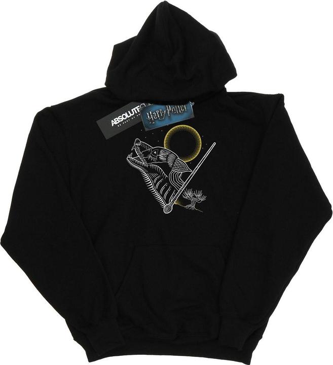 Actual product image Girls Werewolf Line Art Hoodie (152, 158)