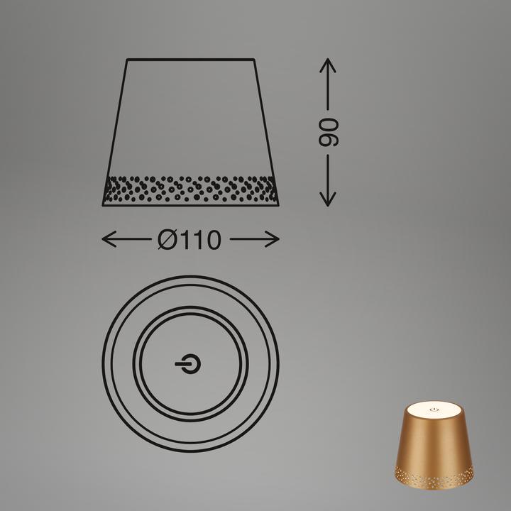 Image du produit Briloner Lampe-bouteille rechargeable (280 lm)