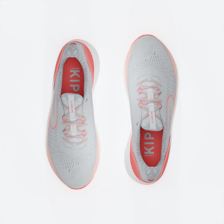 Actual product image Kiprun Women's running shoes - KS500 2 grey/coral (37)