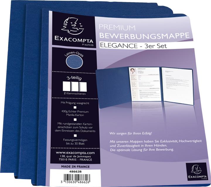 Immagine prodotto Exacompta Set di cartelle di applicazione A4 - 3 pezzi (A4, 1 x)