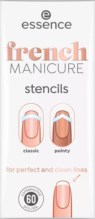 Image du produit essence Pochoir French Manicure 01 French Tips & Tricks (Séchoirs pour vernis à ongles, Blanc)