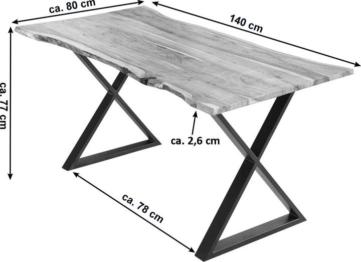 Actual product image SAM Kasimir (140 x 80 x 77 cm)