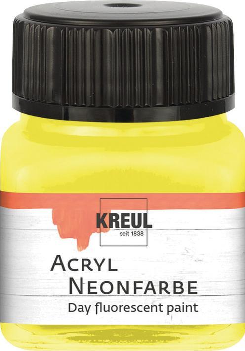 Produktbild Kreul Acryl Neonfarbe, 20 ml (Neon-gelb, 20 ml)