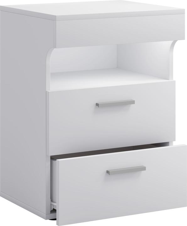 Produktbild VCM Nachtschrank Beistelltisch Drehtür Konsole Boxspring Nachttisch Slepal M (45 x 39 x 61 cm)