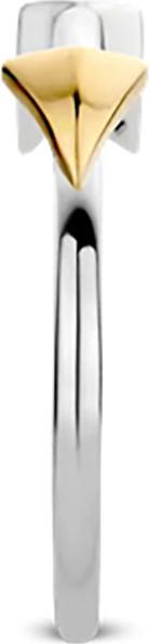 Produktbild Ti Sento Milano Ring Pfeil mit Zirkonia bicolor vergoldet 12198ZY (56, 925 Silber)
