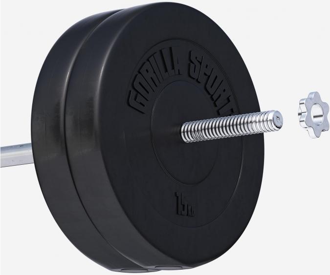 Image du produit Gorilla Sports Plaques de poids (2 x 15 kg)