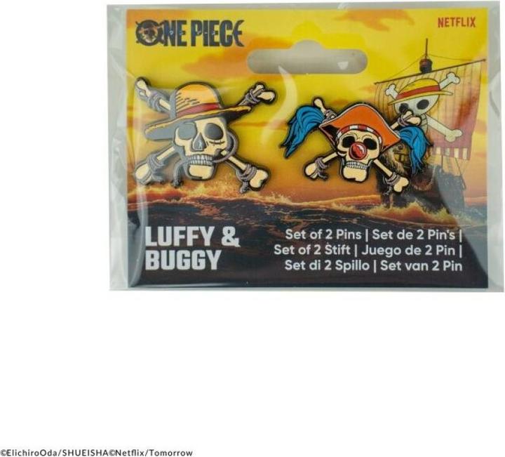 Image du produit Cinereplicas Pin's One Piece Lot de 2 pins Luffy & Buggy