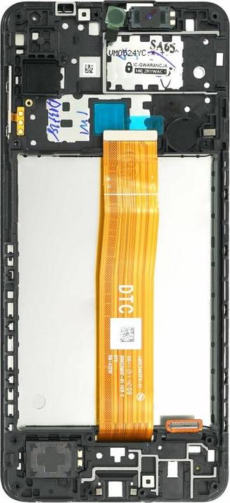 Actual product image Samsung Display unit + Frame A125F Galaxy A12 black GH82-24490A (Display, Galaxy A12)