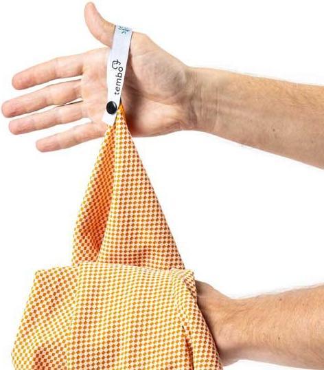 Produktbild Tembo Bambus Reisehandtuch mit Aktivkohlefasern Orange M