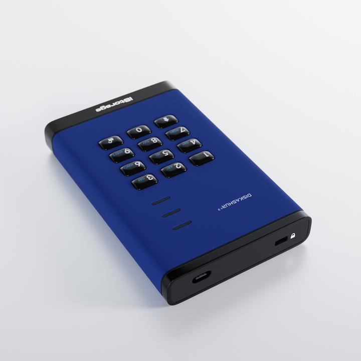 Immagine prodotto iStorage diskAshur3 HDD 2TB - Blu (2 TB)