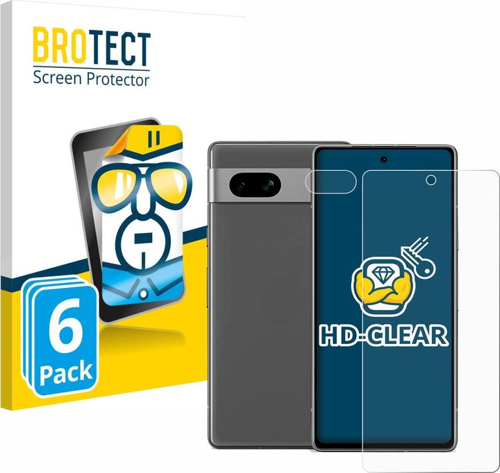 Actual product image BROTECT Screen Protector Clear (6 Piece, Google Pixel 7a)