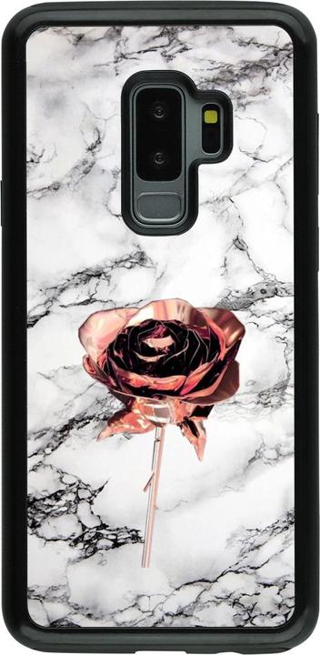 Actual product image PhoneLook Coque Hybrid Armor noir Marble Rose Gold (Samsung Galaxy S9+)