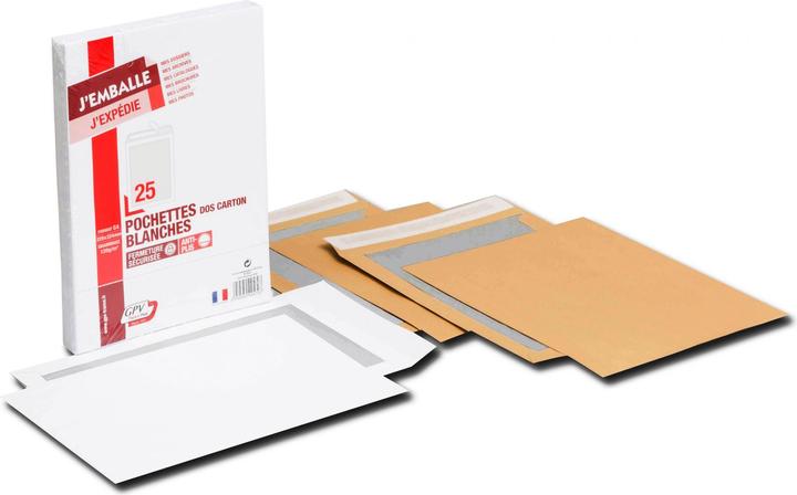Produktbild GPV Versandtaschen mit Papprcken, C4, 229 x 324 mm (100 x)
