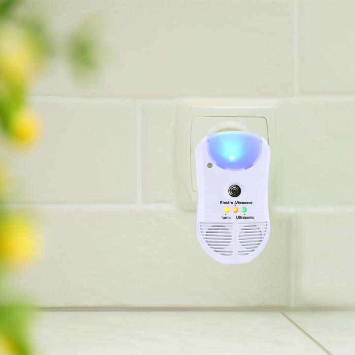 Actual product image Casativo Set of 2 3in1 ultrasonic insect repellers with ionic air purifier and PIR night light