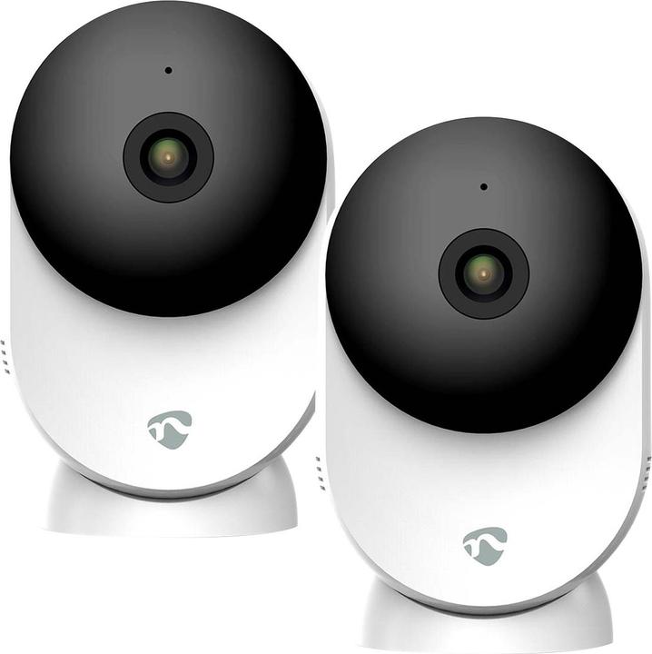 Image du produit Nedis Caméra d'intérieur SmartLife avec détection de bruit et de mouvement, Full-HD, lot de 2 (2304 x 1296 Pixels)