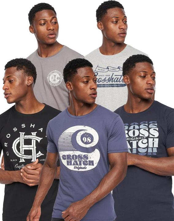 Produktbild Crosshatch Morath TShirt (5erPack) (M)