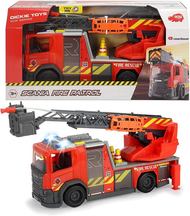 Immagine prodotto Dickie 203716017038 Scania Fire Rescue cm. 35 Rosenbauer, luci e suoni