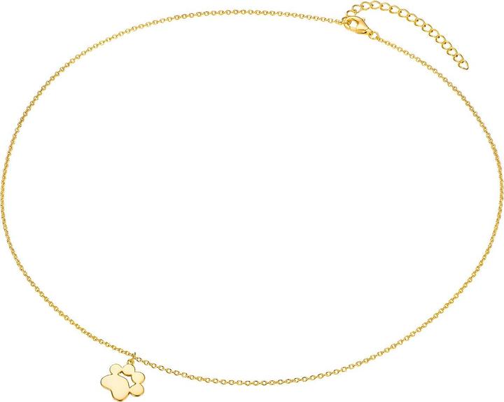 Actual product image Rafaela Donata Ladies Paw Sterling Silver Yellow Gold 40.0 cm Base Chain + 5.0 cm Extension - 33766 (Sterling Silver, 40 - 45 cm)