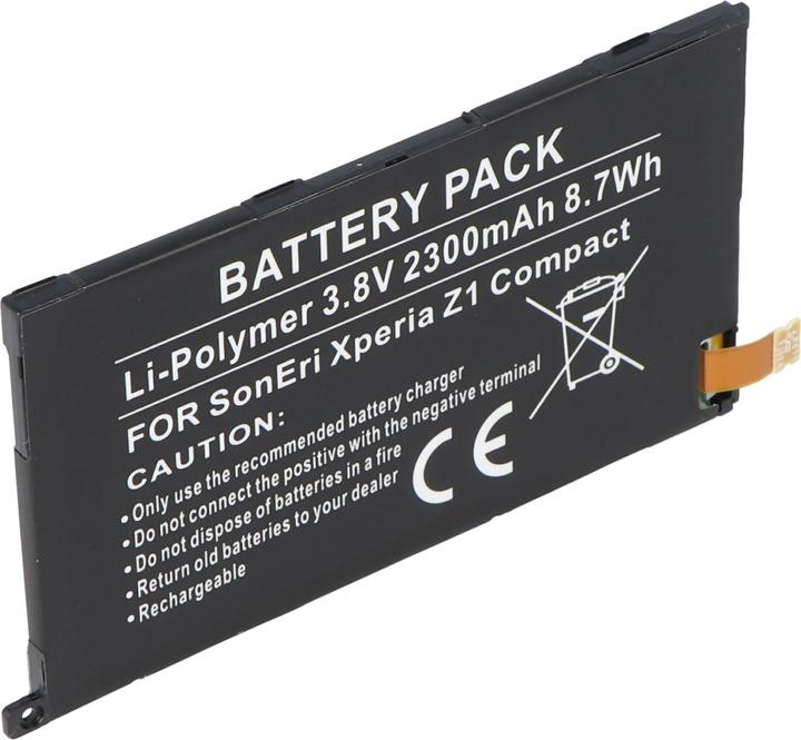 Actual product image AccuCell Sony XPERIA Z1 Compact battery, 1274-3419.1, 1ICP4/53/88, LIS1529ERPC