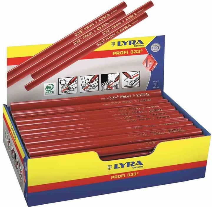 Actual product image Lyra Carpenter's pencil 24 cm long oval (1 x)