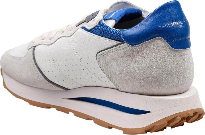 Produktbild Philippe Model sneakers tropez in perforated leather color gray/bluette (41)