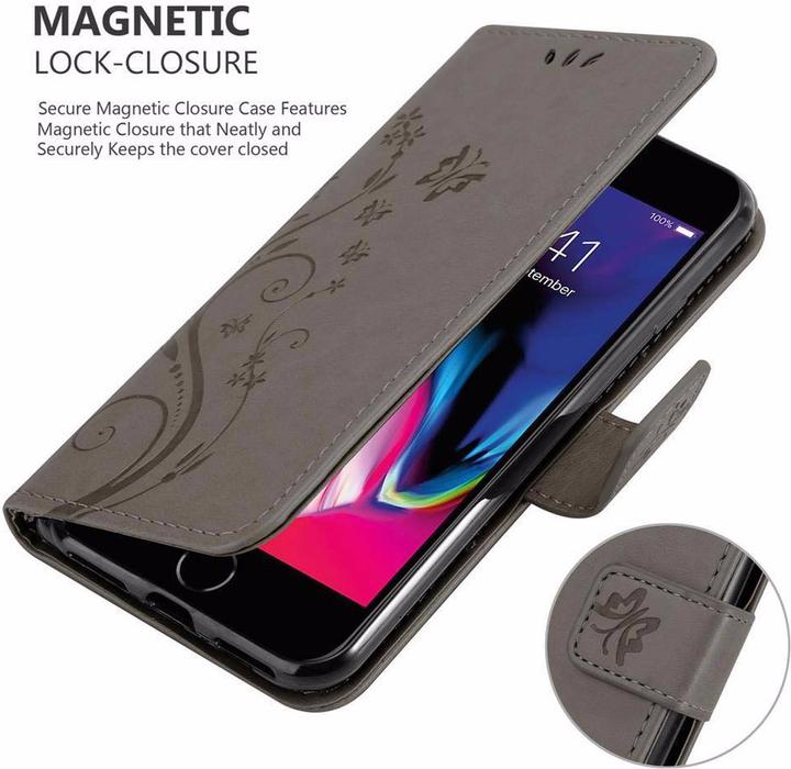 Image du produit Cadorabo Couverture du livre de fleurs (Apple iPhone 7, Apple iPhone SE (2ème génération))