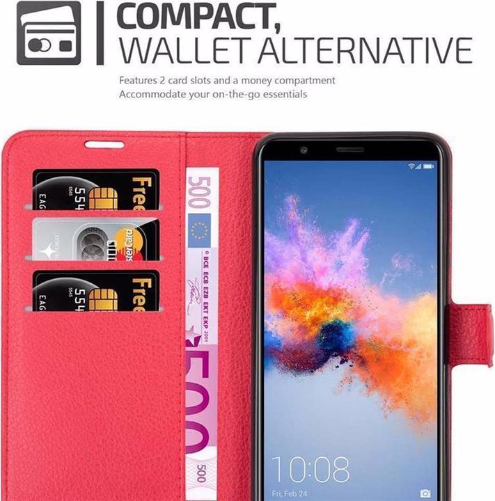 Actual product image Cadorabo Book with stand function cover (Honor 7X)