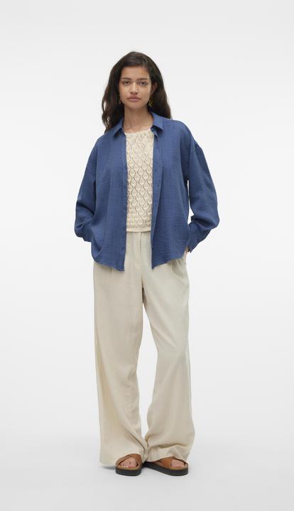 Image du produit Vero Moda Vmmelaney Queeny Ls Shirt Wvn Noos (S)