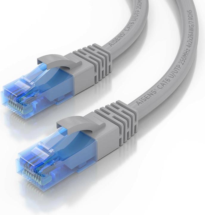 Produktbild Aisens CABLE RED LATIGUILLO RJ45 CAT.6 UTP AWG26 CCA GRIS 1.5M (U/UTP, CAT6, 1.50 m)