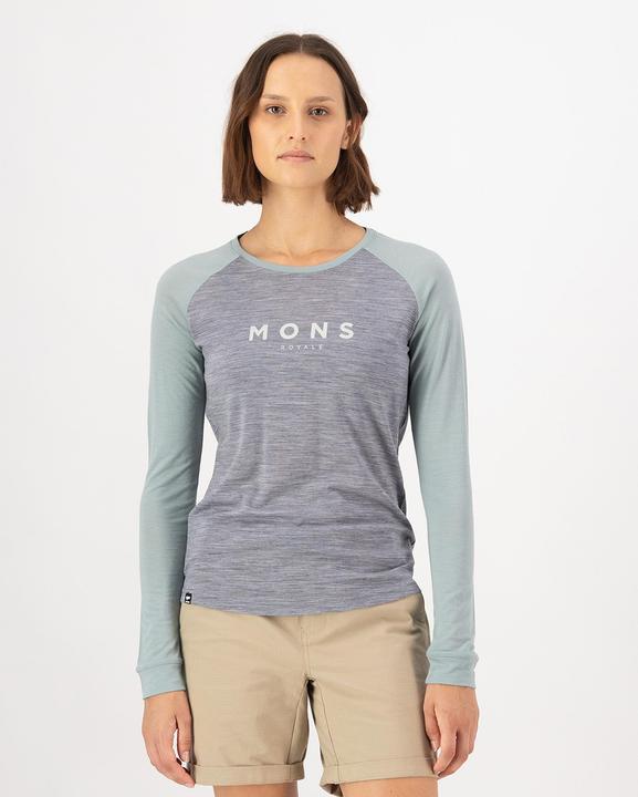 Actual product image Mons Royale Icon Merino Raglan Long Sleeve (S)