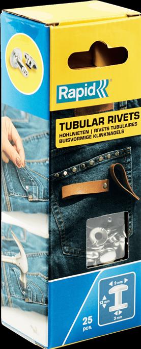 Actual product image Rapid Hollow rivet 9x3x13mm