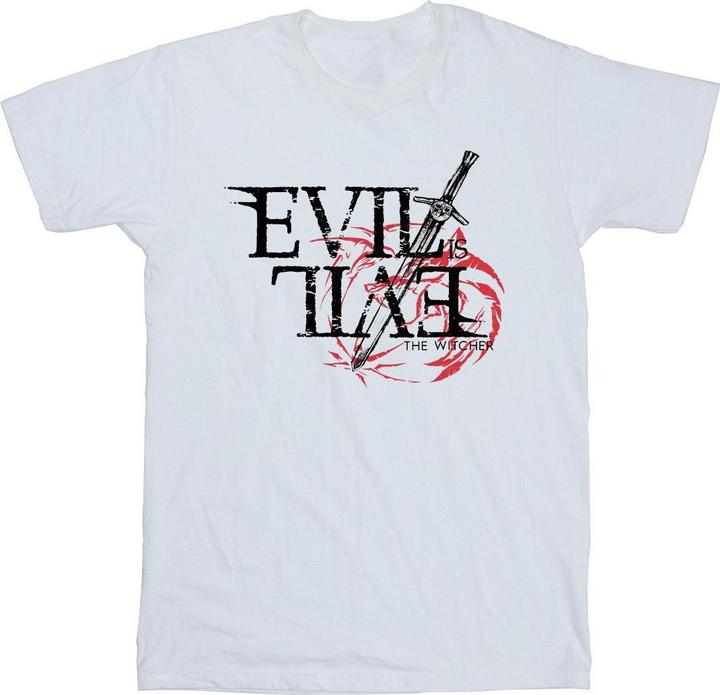 Netflix The Witcher Evil Is Evil TShirt (XXL)