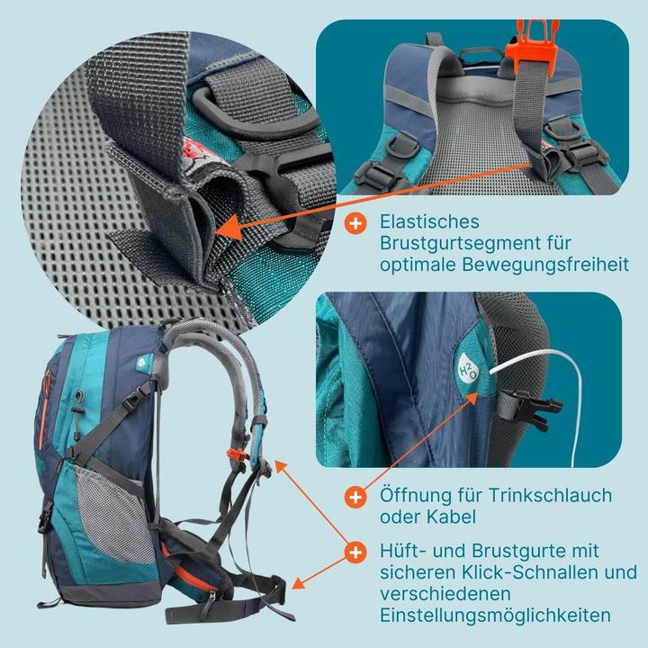 Produktbild Hermex Wanderrucksack Trekkingrucksack Outdoorrucksack Camping-Rucksack (50 l)