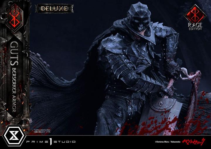 Actual product image Prime 1 Studio Berserk statuette 1/4 Guts Berserker Armor Rage Edition Deluxe Version 67 cm