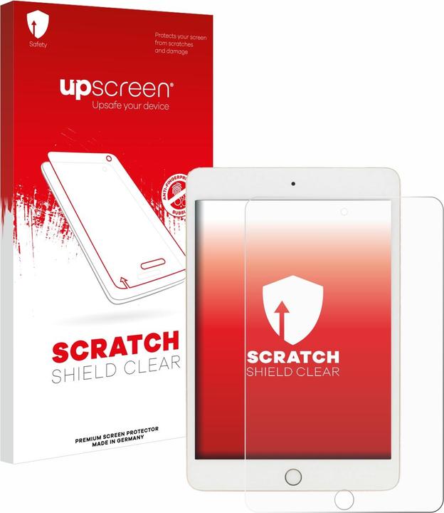 Actual product image upscreen Scratch Shield Protector (1 Piece, iPad Mini 5)